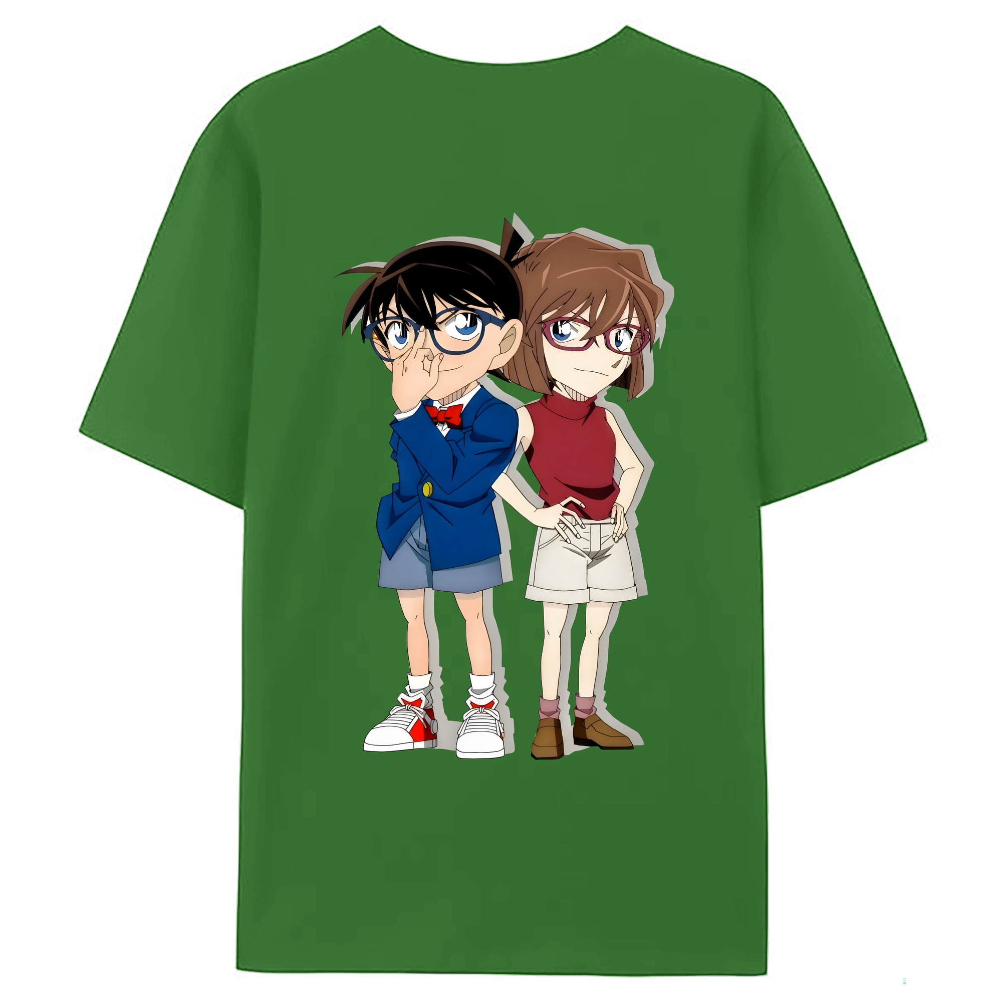 （画像用） 名探偵コナン 灰原 哀 はいばら あい Detective Conan Anita Hailey、Vi Graythorn Haibara Ai レディース半袖Tシャツ(バックプリント)